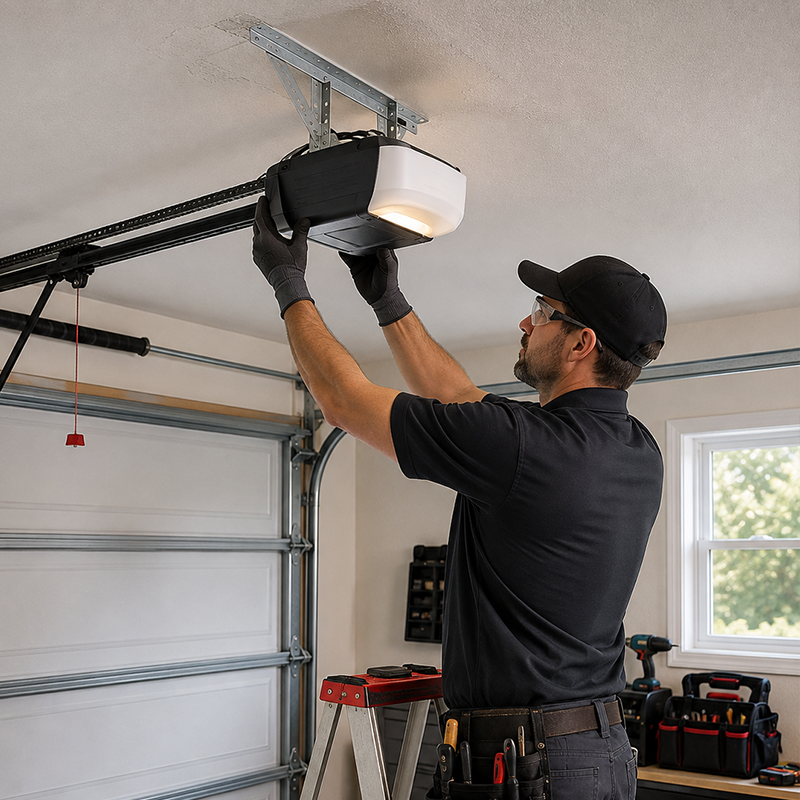 Garage door opener by professional technicians.